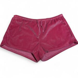 Pink Velvet Shorts